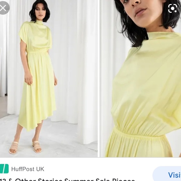 & Other Stories Dresses & Skirts - & other stories asymmetrical yellow dress